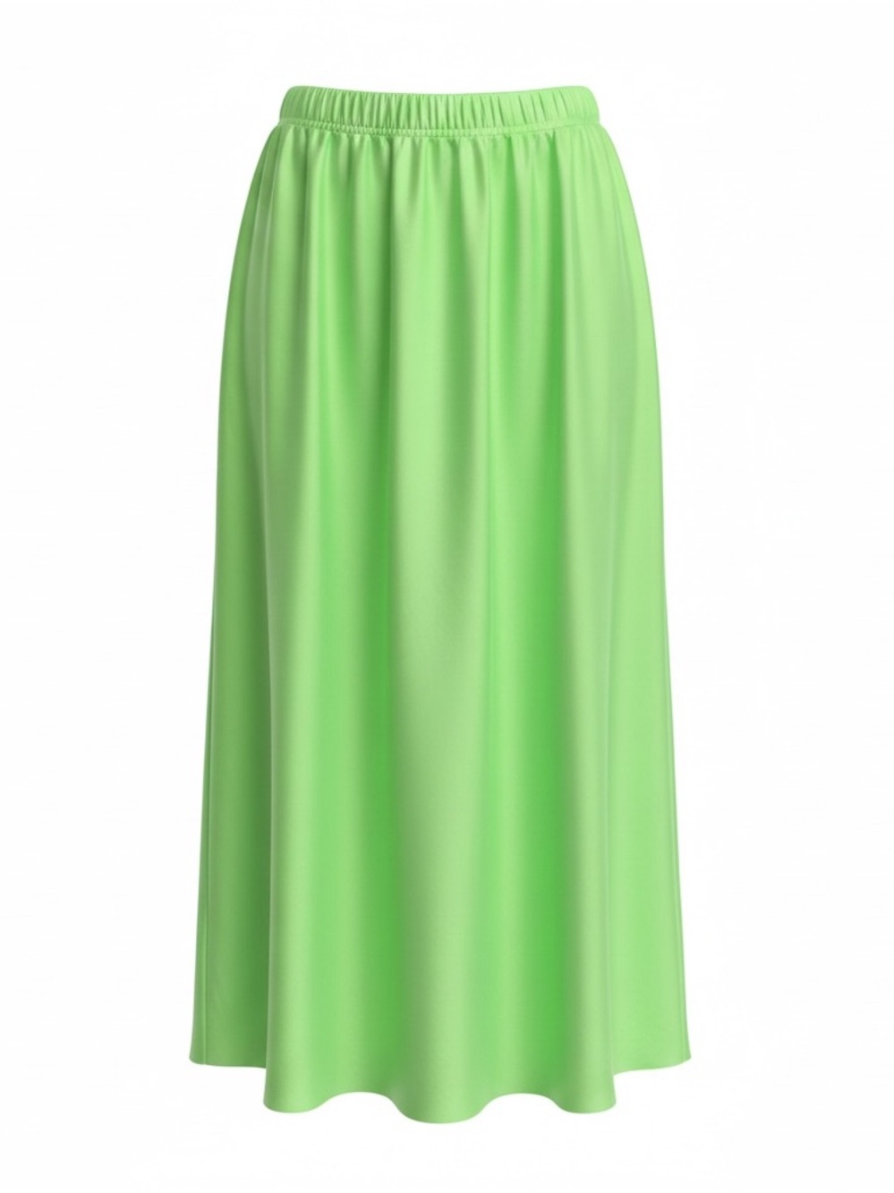 Women's Lime Green Elastic-Waist Maxi Skirt ASOS‎ size 14